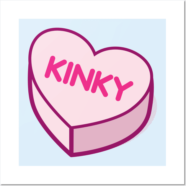 Kinky Conversation Candy Hearts Wall Art by Hixon House